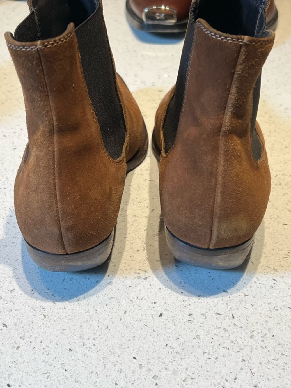 Saint Laurent brown suede Chelsea western boots - Picture 4 of 8